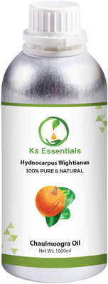 

Ks Essentials 100% Pure Chaulmoogra Oil (Hydnocarpus wightiana) Natural Therapeutic Grade(1000 ml)
