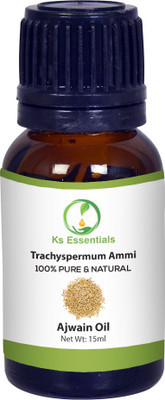

Ks Essentials 100% Pure Ajwain Essential Oil (Trachyspermum ammi) Natural Therapeutic Grade(15 ml)