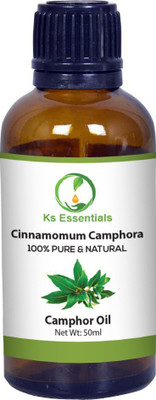 

Ks Essentials Camphor Essential Oil 100% Pure and Natural & Undiluted For Skin Care & Hair(50 ml)