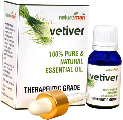 

Naturoman Vetiver Pure and Natural Therapeutic Grade Essential Oil For Heals Scars and Marks on Skin(30 ml)