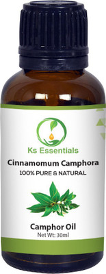 

Ks Essentials Camphor Essential Oil 100% Pure and Natural & Undiluted For Skin Care & Hair(30 ml)