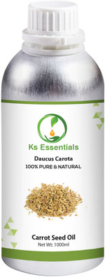 

Ks Essentials 100% Pure Carrot Seed Essential Oil Natural & Undiluted Hair & Skin(1000 ml)