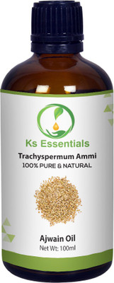 

Ks Essentials 100% Pure Ajwain Essential Oil (Trachyspermum ammi) Natural Therapeutic Grade(100 ml)