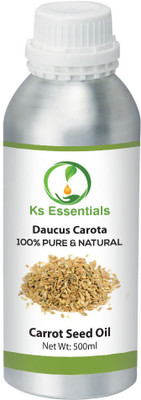 

Ks Essentials 100% Pure Carrot Seed Essential Oil Natural & Undiluted Hair & Skin(500 ml)