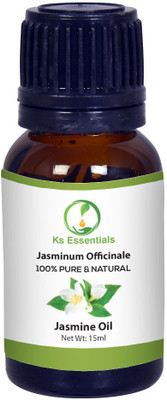 

Ks Essentials 100% Jasmine Essential Oil Pure Natural & Undiluted For Skin care & Hair(15 ml)