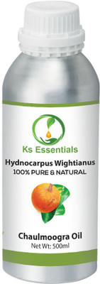 

Ks Essentials 100% Pure Chaulmoogra Oil (Hydnocarpus wightiana) Natural Therapeutic Grade(500 ml)