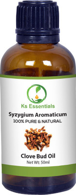 

Ks Essentials 100% Pure Clove bud oil Pure Therapeutic Grade For Aromatherapy, Hair Care & Skin Care(50 ml)