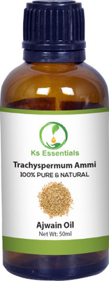 

Ks Essentials 100% Pure Ajwain Essential Oil (Trachyspermum ammi) Natural Therapeutic Grade(50 ml)
