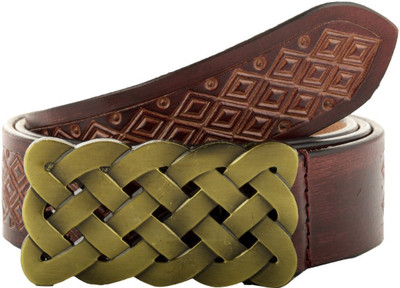 

Creative Crafts Men & Women Casual, Party, Formal, Evening Brown Genuine Leather Belt