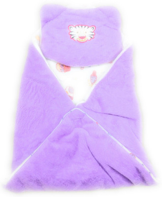 

NewJainTraders Self Design  Crib Baby Blanket(Woollen Blend, Purple