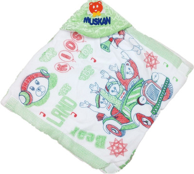 

NewJainTraders Self Design  Hooded Baby Blanket(Woollen Blend, Green01