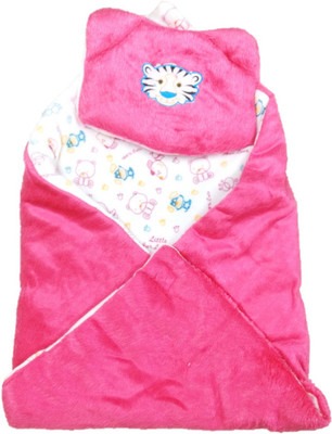 

NewJainTraders Self Design  Crib Baby Blanket(Woollen Blend, Rani