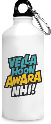 

Motivate box India Vella hoon awara nhi! Quote design printed sipper bottles - 750 ml. 750 ml Sipper(Pack of 1, White), Multicolor