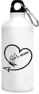 

Motivate box India He's mine quote design printed sipper bottles - 750 ml. 750 ml Sipper(Pack of 1, White), Multicolor