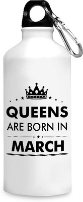 

Motivate box India Queens are born in March design printed sipper bottles - 750 ml. 750 ml Sipper(Pack of 1, White), Multicolor