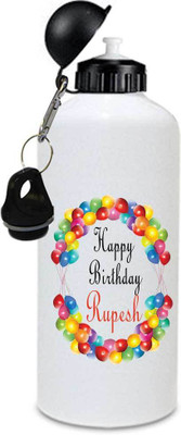 

Juvixbuy Happy Birthday Rupesh Printed Sipper bottle With Free 1 Cap ( Aluminium ) 750ml 325 ml Sipper(Pack of 1, Multicolor), White