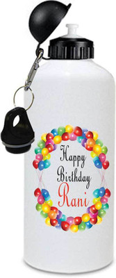 

Juvixbuy Happy Birthday Rani Printed Sipper bottle ( Aluminium ) 750ml 325 ml Sipper(Pack of 1, Multicolor), White