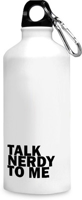 

Motivate box India Talk nerdy to me quote design printed sipper bottles - 750 ml. 750 ml Sipper(Pack of 1, White), Multicolor