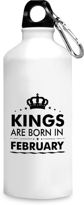 

Motivate box India Kings are born in February design, printed sipper bottles - 750 ml. 750 ml Sipper(Pack of 1, White), Multicolor