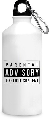 

Motivate box India Parental advisory explicit content design printed sipper bottles - 750 ml. 750 ml Sipper(Pack of 1, White), Multicolor