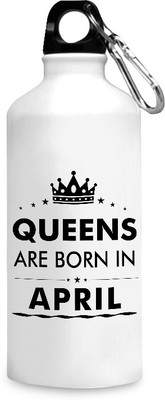 

Motivate box India Queens are born in April design printed sipper bottles - 750 ml. 750 ml Sipper(Pack of 1, White), Multicolor