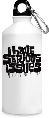

Motivate box India I have serious issues design printed sipper bottles - 750 ml. 750 ml Sipper(Pack of 1, White), Multicolor