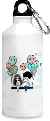 

Motivate box India Couple on flying balloon board sketch design printed sipper bottles - 750 ml. 750 ml Sipper(Pack of 1, White), Multicolor
