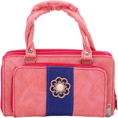 

VIRUSHKA Casual Orange Clutch
