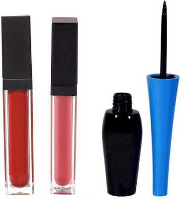 

Vedy Matte Me Liquid Lipstick (Multicolor) With Black Eyeliner(Set of 3)