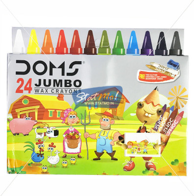 

DOMS Long Jumbo Wax Crayons(Multicolor)
