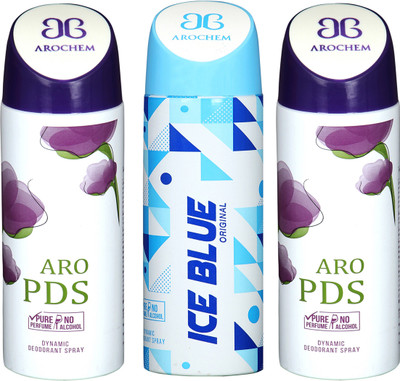 

Arochem B-360 DEODORANT SPRAY NO ALCOHOL PURE PERFUME DYNAMIC BODY SPRAY Deodorant Spray Deodorant Spray - For Men & Women(200 ml, Pack of 3)