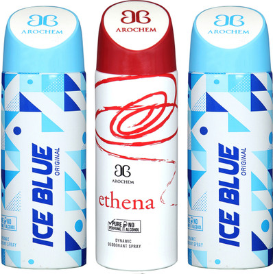 

Arochem B-298 DEODORANT SPRAY NO ALCOHOL PURE PERFUME DYNAMIC BODY SPRAY Deodorant Spray Deodorant Spray - For Men & Women(200 ml, Pack of 3)