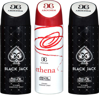 Arochem B-249 DEODORANT SPRAY NO ALCOHOL PURE PERFUME DYNAMIC BODY SPRAY Deodorant Spray Deodorant Spray - For Men & Women(200 ml, Pack of 3)