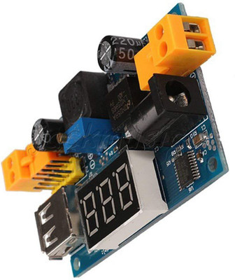 

ARDUINO M321 LM2596 DC-DC Adjustable Step Down Power Module with LED Voltmeter & USB Port Power Supply Electronic Hobby Kit