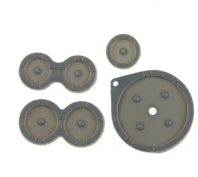 

TCOS Tech GBA SP Console Conductive Rubber Pad Silicone Button Pads Gaming Accessory Kit(Grey, For Wii)