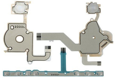 

TCOS Tech Replacement Repair Home Volume Button D-Pad Action Key Left Right L R Flex Ribbon Cable for PSP 2000 Gaming Accessory Kit(Green, For PSP)