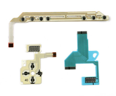 

TCOS Tech Replacement Repair Home Volume Button D-Pad Action Key Left Right L R Flex Ribbon Cable for PSP 1000 Gaming Accessory Kit(Green, For PSP)