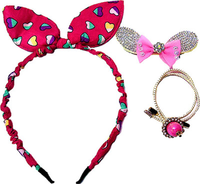 

Proplady Princess Designer Butterfly Hair Accessories Gift Pack (Set of 3) |Hair Accessories for Newborns and Baby Girls Hair Band, Head Band, Hair Clip, Hair Accessory Set(Multicolor)