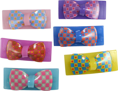

Saamarth Impex Hair Clips Bow Knot Design Multicolor Hair Accessories Set Of 6 Piece Hair Clip(Multicolor)