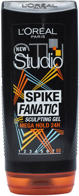 

L'Oreal New Studio Spike Fanatic Sculpting Gel, Mega Hold 24H, 200ml Hair Gel(200 ml)