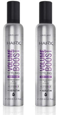 

Oriflame Sweden two Hairx Volume Boost Styling Hair Mousse Hair Styler 200 ml Hair Mousse(400 ml)