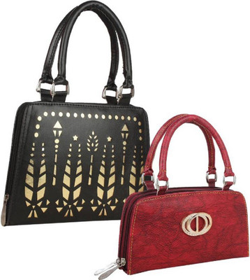 

landloper Hand-held Bag(Black, Red)