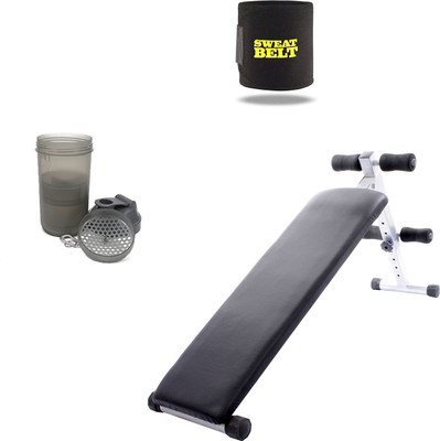 

Lifeline Abdominal Bench 310 | Bonus with Sweat Belt and Shaker Bottle Home Gym Combo(100 - 120 kg)