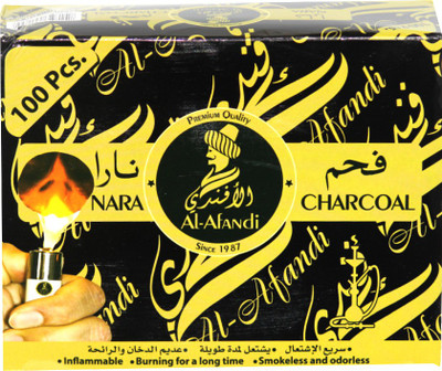 SCORIA Instant Burn Magic Coal 10 Disc Roll Alfandi Hookah Charcoals(Pack of 10)