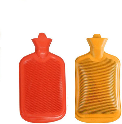 

Aryshaa Rubber Both Sides Ribbed Hot Waterbag / Bottle, 1.5L (Multicolour) - Set of 2 Non-electrical 1.5 L Hot Water Bag(Multicolor)