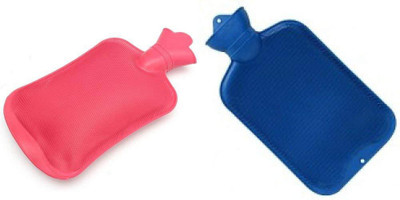 

Aryshaa Rubber Both Sides Ribbed Hot Waterbag / Bottle, 1.5L (Multicolour) - Set of 2 Non-electrical 1.5 L Hot Water Bag(Multicolor)
