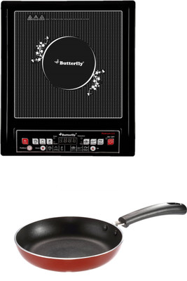 Butterfly ICT PT 2.0 Plus Kroma Fry Pan Induction Cooktop(Black, Push Button)