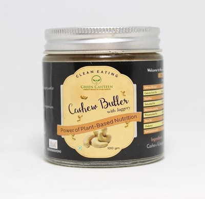 

Green Canteen Cashew Butter with Jaggery 100GM (No Artificial Sugar, No Impurities, No Artificial Colour, No Added Preservatives) 100 g
