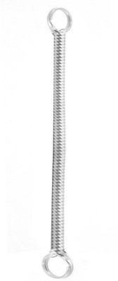 faynci Spiral Silver Metal Long 30 CM Key Chain Stretchable String Metal Clip Holder Key Chain Key Chain