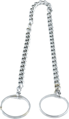 faynci SILVER LONG CHAIN CLASP 35 CM KEYRING METAL WAIST BELT KEYCHAIN Key Chain